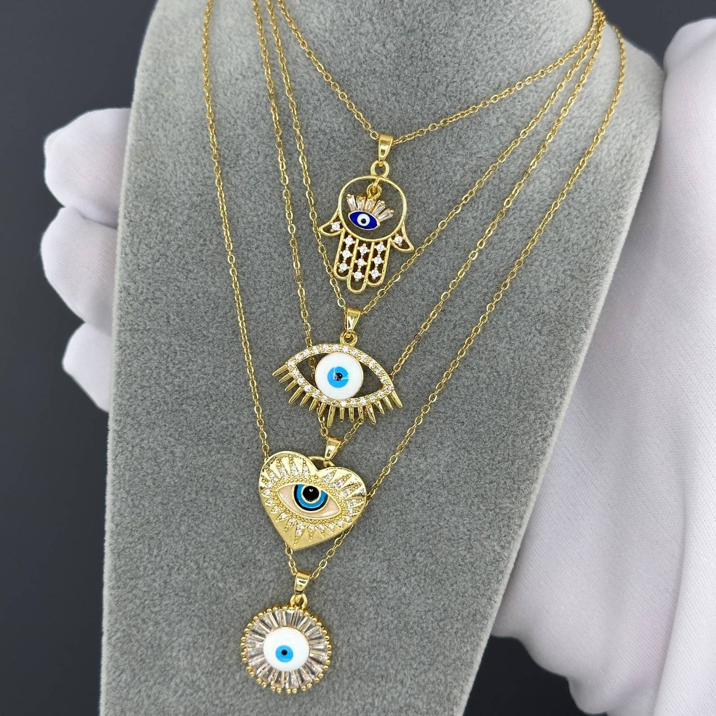 Evil eye necklace, Intensity