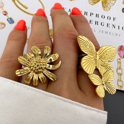 Double Butterflies finger ring, Intensity