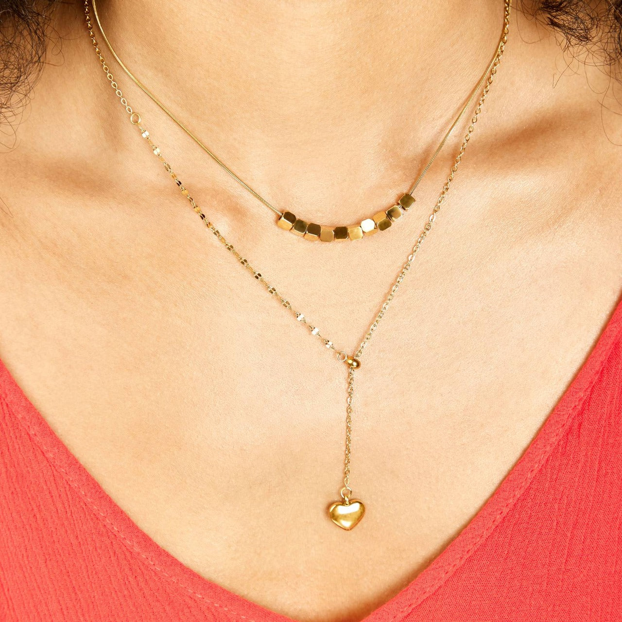 Heart In Your neck necklace, Intensity