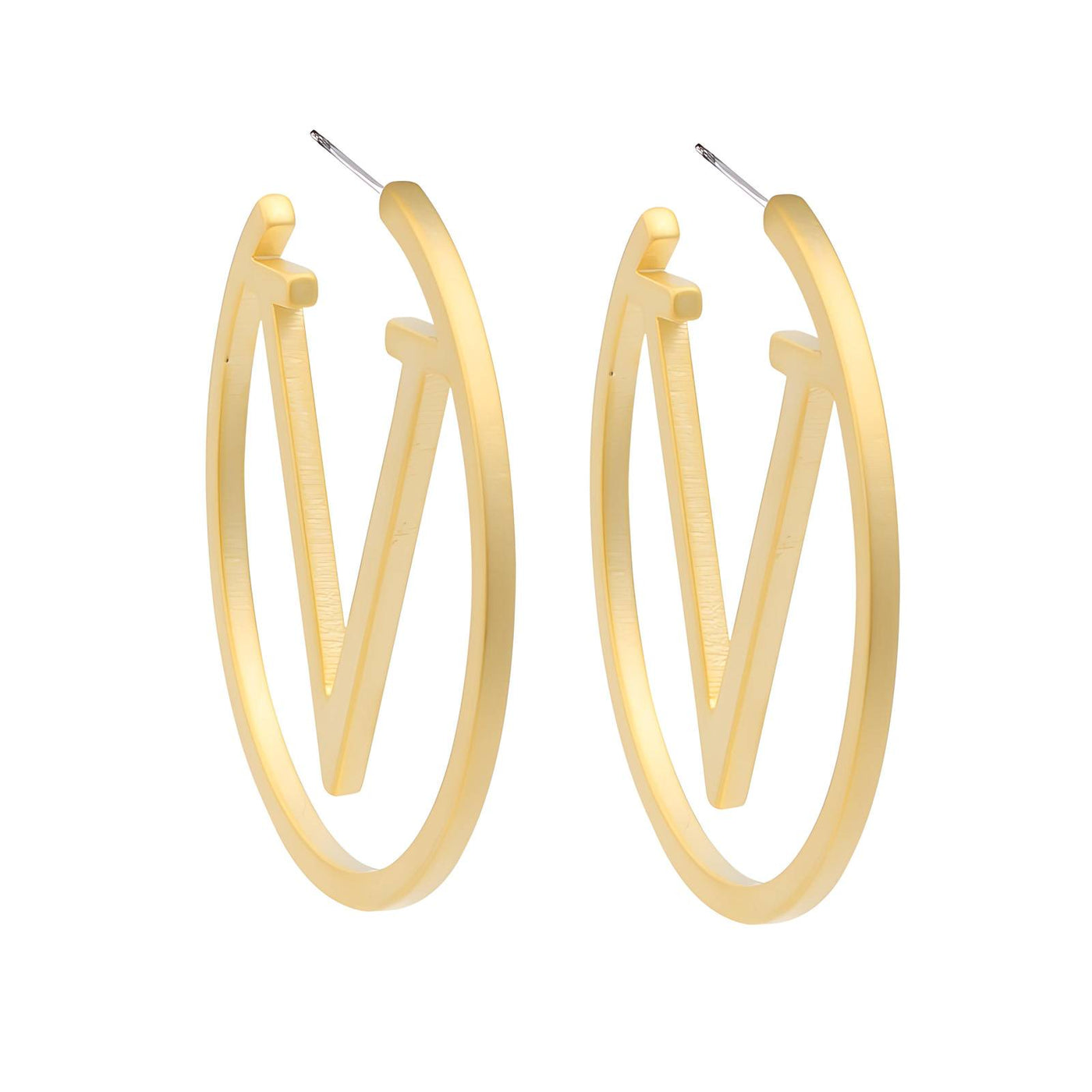 Letter V earrings, Intensity