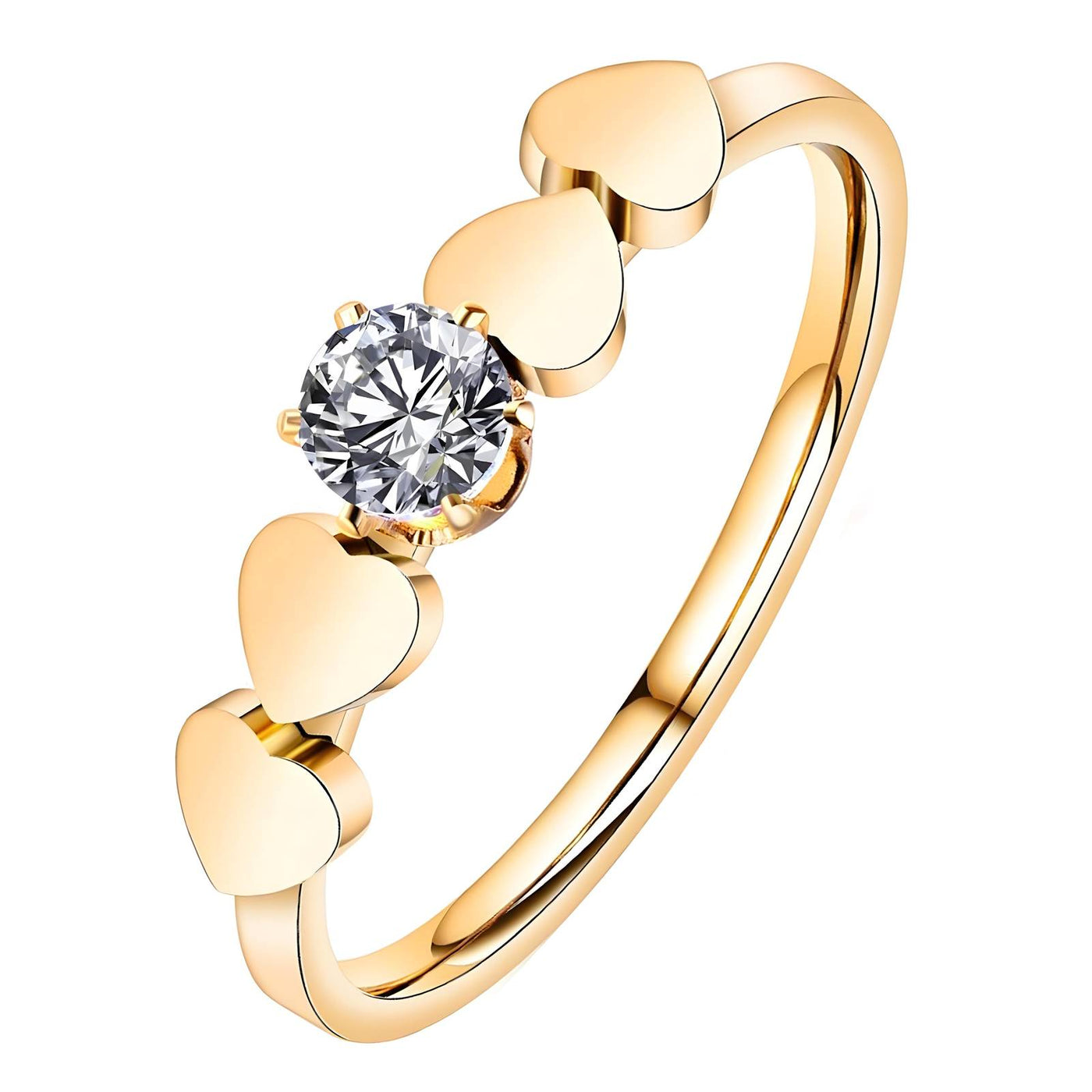 Diamond Hearts finger ring, Intensity