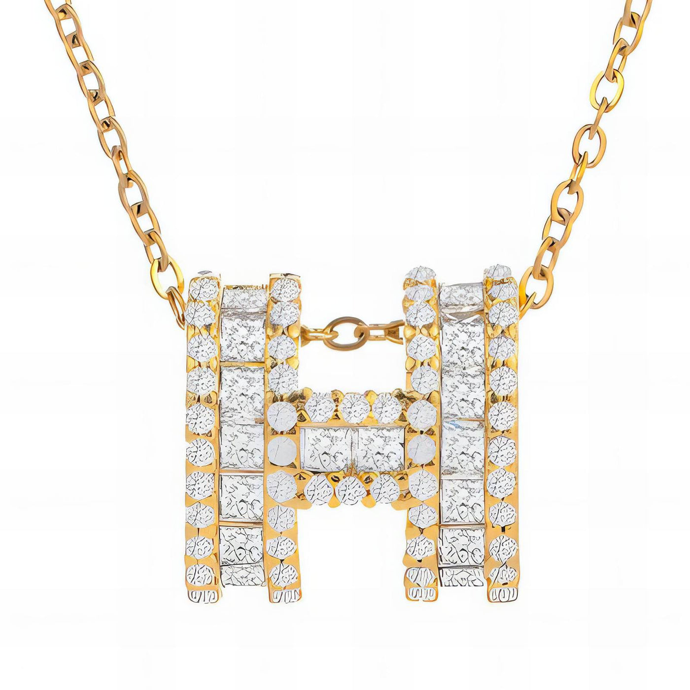 Letter H necklace, Intensity