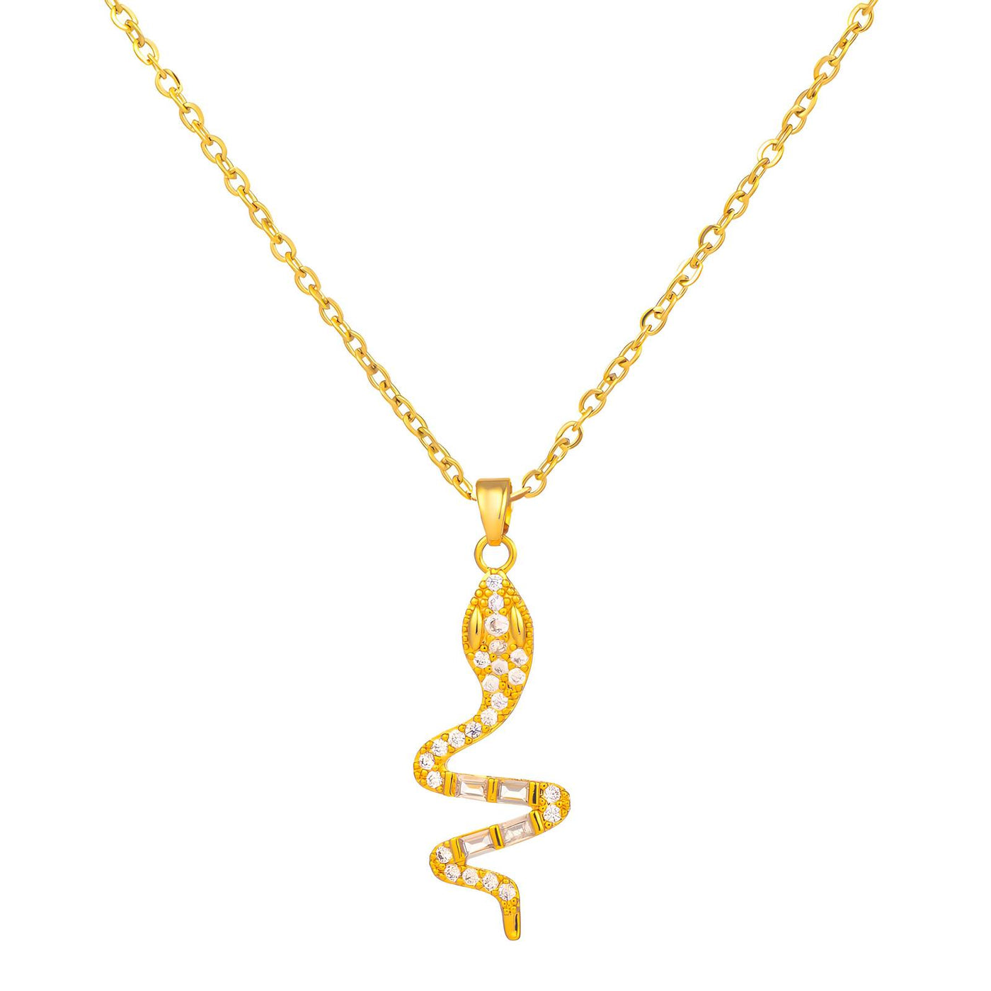 Gold Snake necklace, Intensity