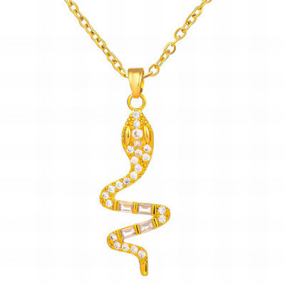 Gold Snake necklace, Intensity