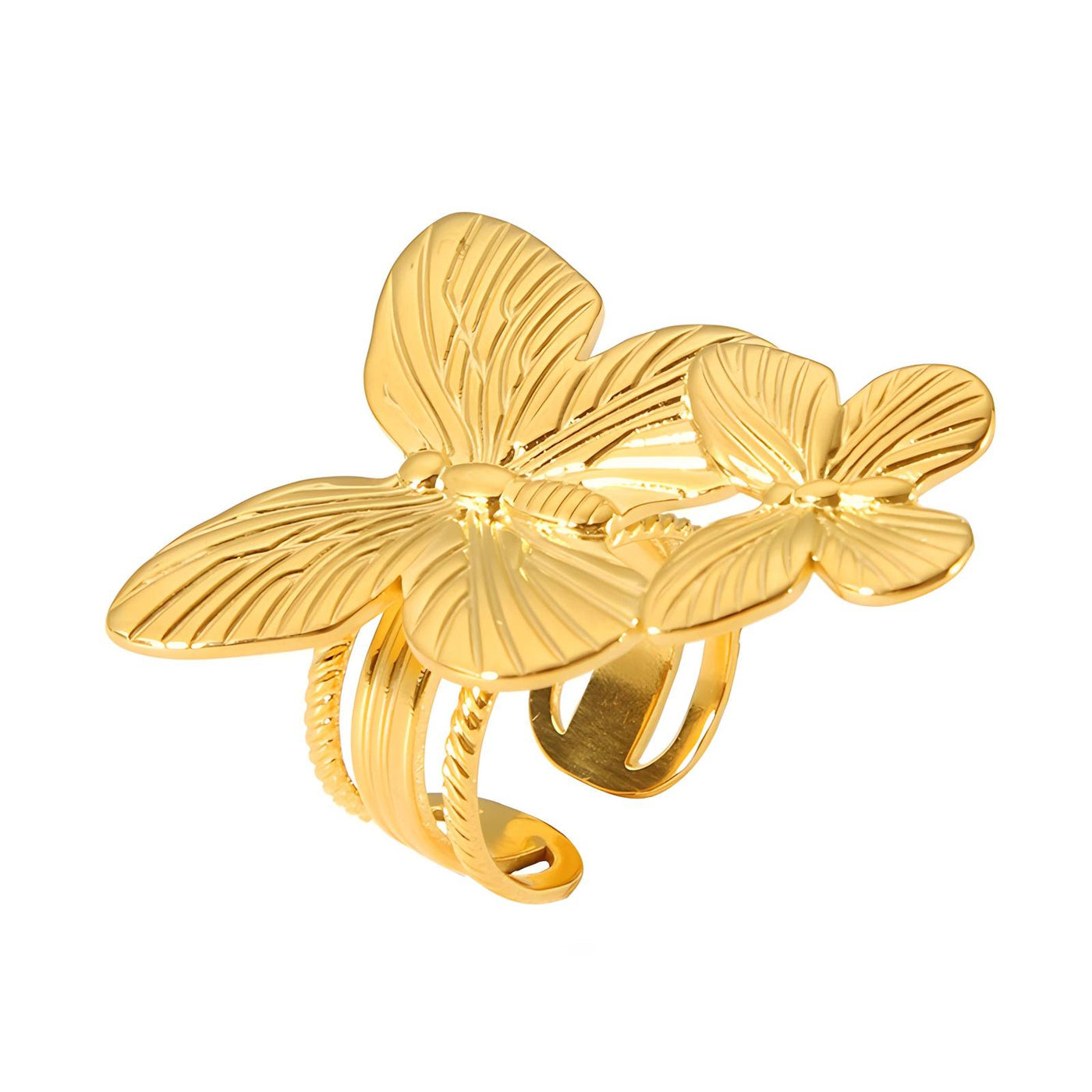 Double Butterflies finger ring, Intensity