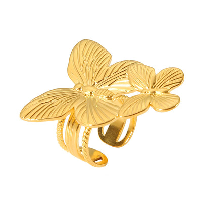 Double Butterflies finger ring, Intensity