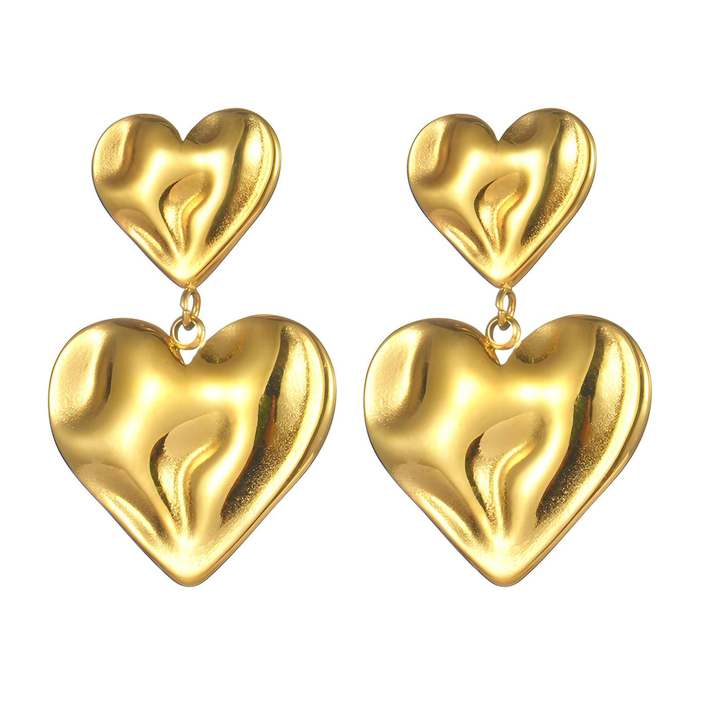 Double Hearts earrings, Intensity