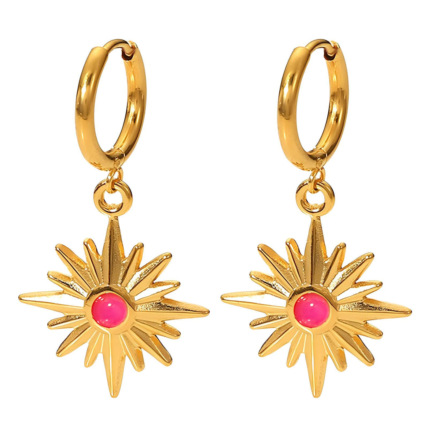 Pink Flowers earrings, Intensity