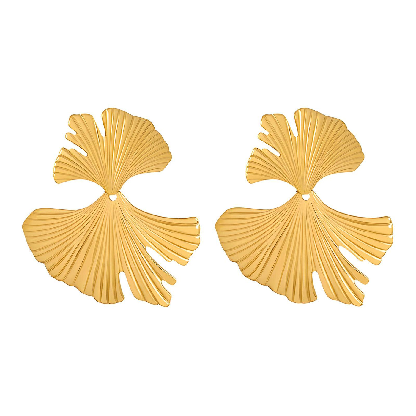 Ginkgo leaf  earrings, Intensity