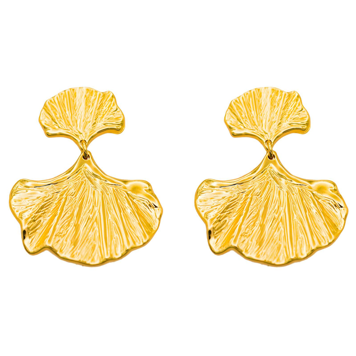 Ginkgo  earrings, Intensity