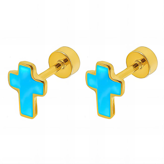 Shine Crosses earrings, Intensity