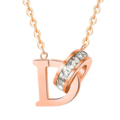 Letter D necklace, Intensity